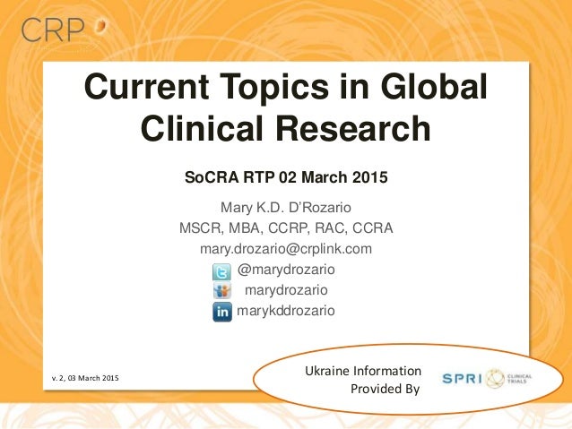 Current Topics